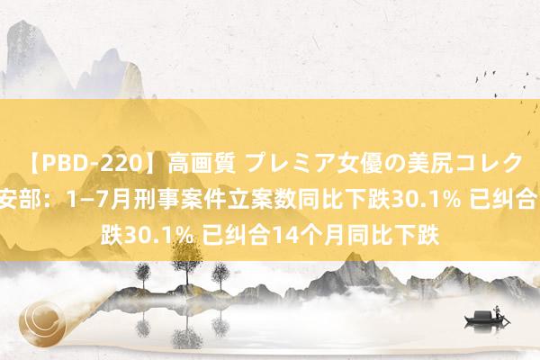 【PBD-220】高画質 プレミア女優の美尻コレクション8時間 公安部：1—7月刑事案件立案数同比下